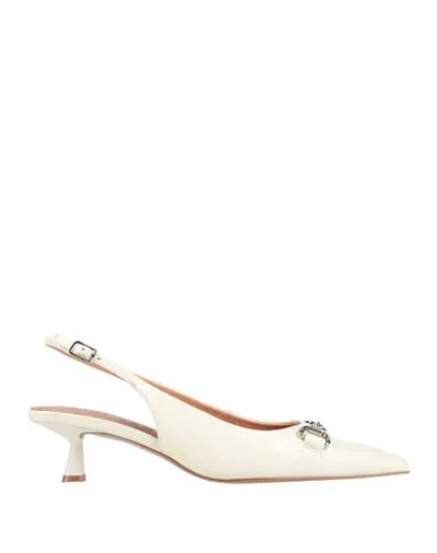 Bibi Lou Woman Pumps Ivory Size 8 Leather In White