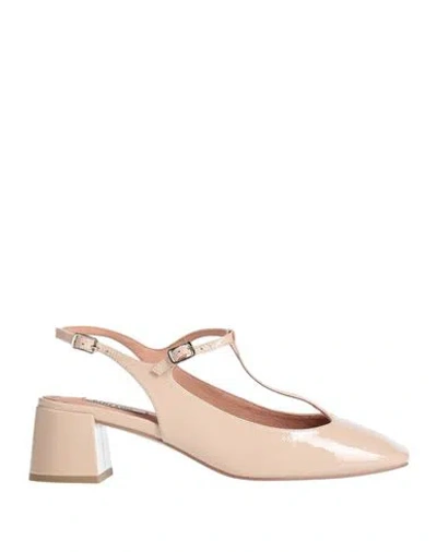 Bibi Lou Woman Pumps Light Pink Size 6 Leather
