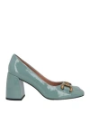 Bibi Lou Woman Pumps Pastel Blue Size 7 Leather