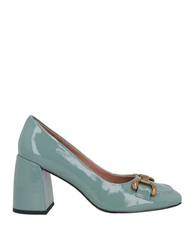 Bibi Lou Woman Pumps Pastel Blue Size 7 Leather