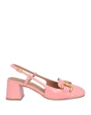 Bibi Lou Woman Pumps Pink Size 8 Leather