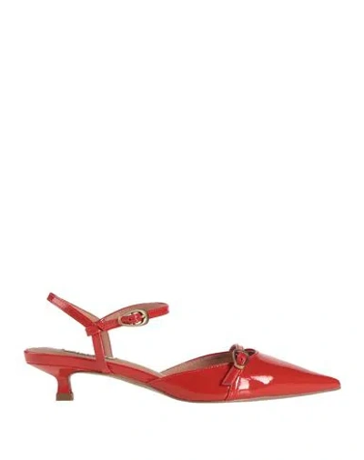 Bibi Lou Woman Pumps Red Size 8 Leather