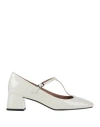 Bibi Lou Woman Pumps White Size 6 Leather In White