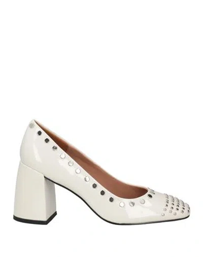 Bibi Lou Woman Pumps White Size 8 Leather In White