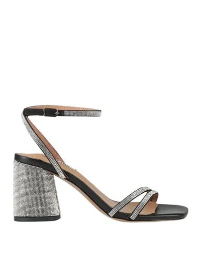 Bibi Lou Woman Sandals Black Size 8 Leather