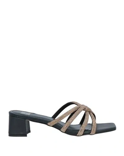 Bibi Lou Woman Sandals Black Size 11 Soft Leather
