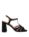 Bibi Lou Woman Sandals Black Size 8 Leather In Black