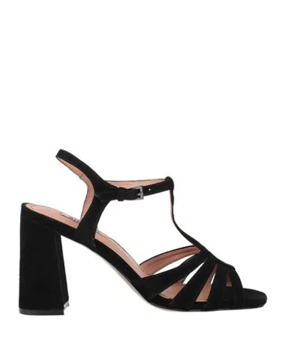 Bibi Lou Woman Sandals Black Size 8 Leather
