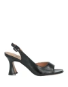 Bibi Lou Woman Sandals Black Size 8 Leather In Black