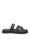 BIBI LOU BIBI LOU WOMAN SANDALS BLACK SIZE 7 LEATHER