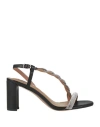 Bibi Lou Woman Sandals Black Size 8 Leather