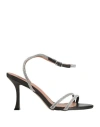 Bibi Lou Woman Sandals Black Size 8 Textile Fibers In Black