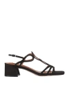 Bibi Lou Woman Sandals Black Size 8 Textile Fibers