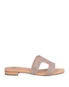 Bibi Lou Woman Sandals Blush Size 10 Textile Fibers In Pink