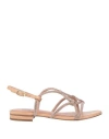 Bibi Lou Woman Sandals Blush Size 6 Textile Fibers In Powder