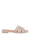 Bibi Lou Holly Flats In Powder Leather In Pink