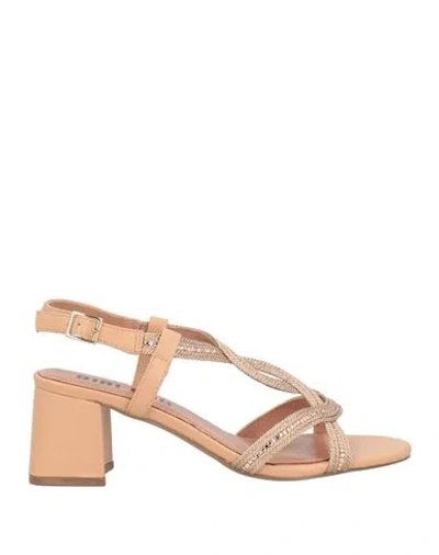Bibi Lou Woman Sandals Blush Size 8 Leather In Pink