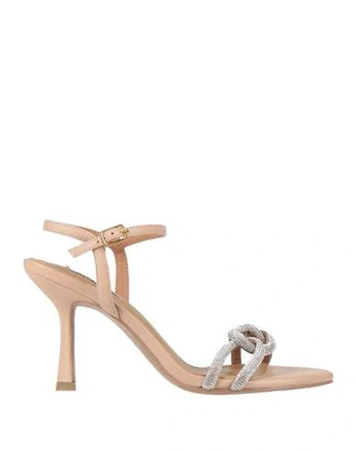 Bibi Lou Woman Sandals Blush Size 8 Leather In Pink