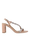 Bibi Lou Woman Sandals Blush Size 8 Leather In Pink