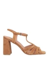 Bibi Lou Woman Sandals Brown Size 11 Leather In Brown