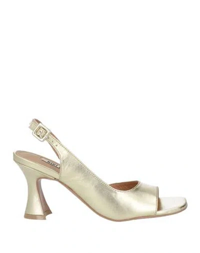 Bibi Lou Woman Sandals Gold Size 8 Leather