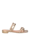 Bibi Lou Woman Sandals Gold Size 7 Leather In Gold