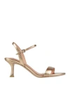Bibi Lou Lotus 65 Sandals In Gold