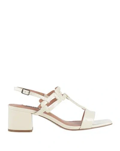 Bibi Lou Woman Sandals Ivory Size 8 Leather In Off White