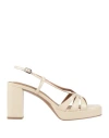 Bibi Lou Woman Sandals Ivory Size 10 Leather In White
