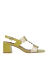 Bibi Lou Woman Sandals Lime Green Size 8 Leather In Green