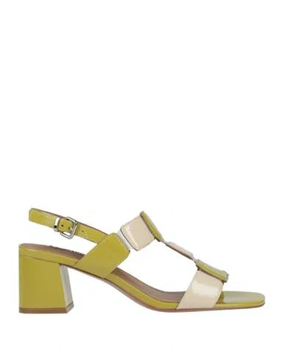 Bibi Lou Woman Sandals Lime Green Size 8 Leather
