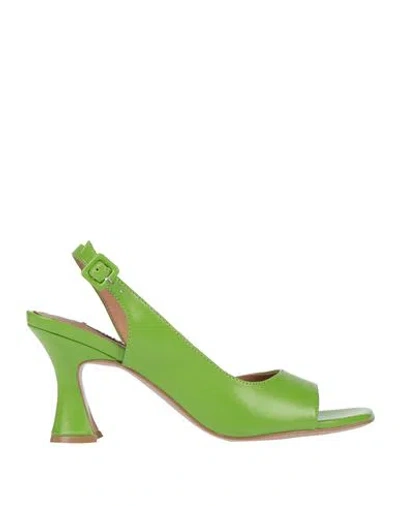 Bibi Lou Woman Sandals Lime Green Size 8 Leather