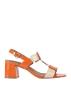 Bibi Lou Woman Sandals Orange Size 8 Leather