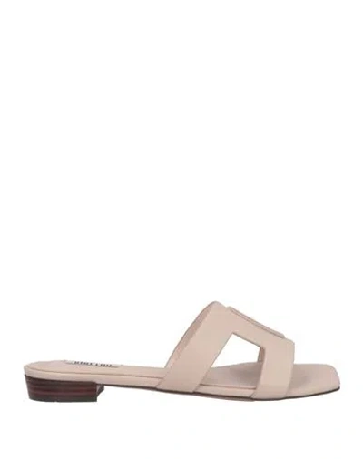 Bibi Lou Woman Sandals Pink Size 11 Leather