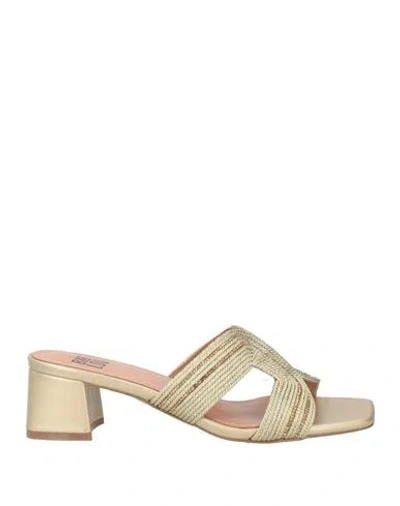 Bibi Lou Woman Sandals Platinum Size 8 Textile Fibers In Grey