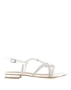 Bibi Lou Woman Sandals White Size 7 Textile Fibers In White