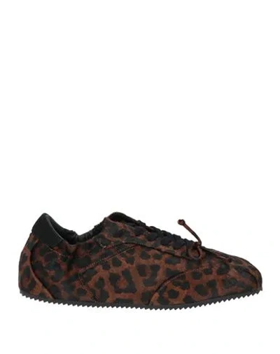 Bibi Lou Woman Sneakers Brown Size 9 Leather