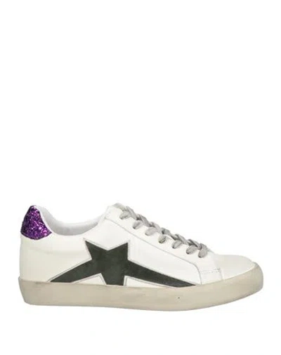 Bibi Lou Woman Sneakers Off White Size 8 Leather