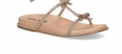 Bibi Lou Women's Abby Ankle Strap Sandals In Nude In Brown