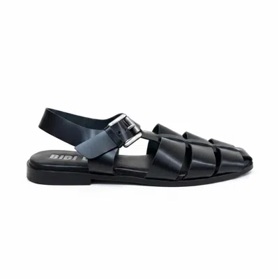 Bibi Lou Women's Balina Flat Round Toe Sandals In Black