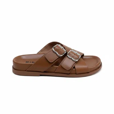 Bibi Lou Women's Bellamy Open Toe Slides In Brown In Multi