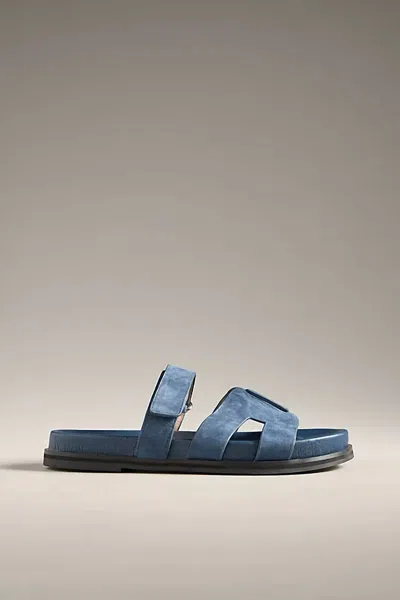 Bibi Lou Women's Cutout Slide Sandals In Denim/ Leather In Multi