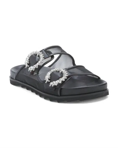 Bibi Lou Women's Dual Band Embellished Sandals In Black