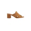 Bibi Lou Women's Hania Heeled Sandal In Tan Suede In Brown