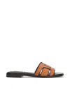 Bibi Lou Leather H-strap Sandals In Orange