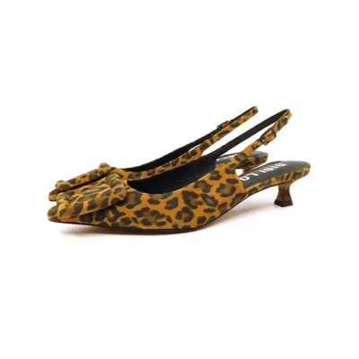 Bibi Lou Women's Lou Bonnie Slingback Pump In Leopard In Multi