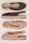 Bibi Lou Woven Espadrille Flats In Brown