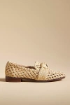 Bibi Lou Woven Loafers In Beige