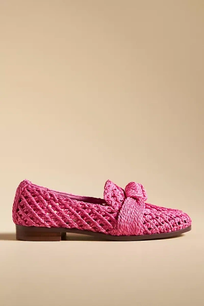 Bibi Lou Woven Loafers In Pink