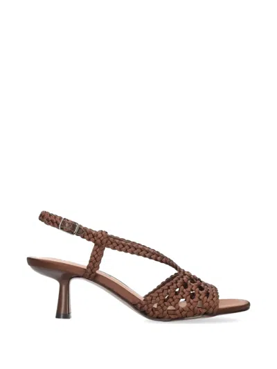 Bibi Lou Kou Woven-strap Sandals In Brown